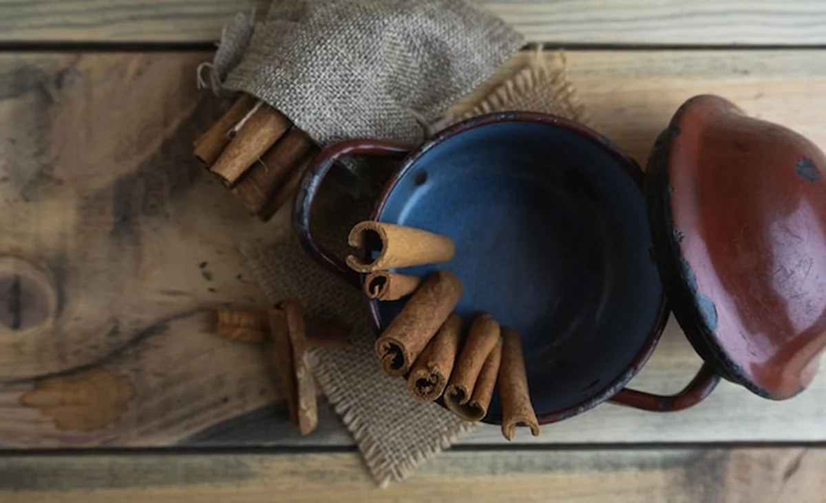 Składniki na herbatę cynamonową